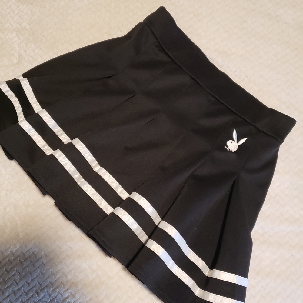 PLAYBOY Black and White Mini Skirt